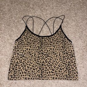 Leopard print cami bra XXL